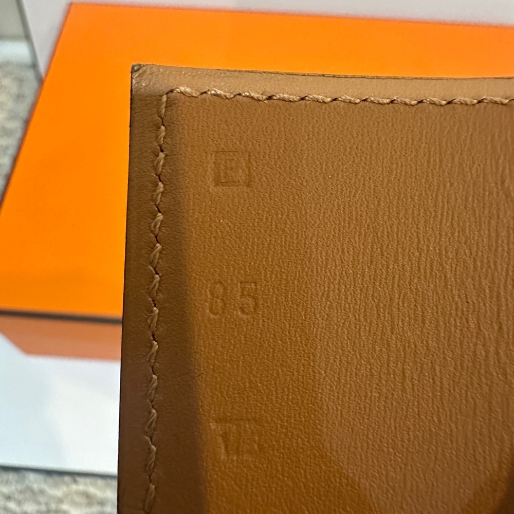 Hermes CDC Collier de Chien Belt 85 Jaune Ambre Epsom GHW Gold Plated - Picture 8 of 17